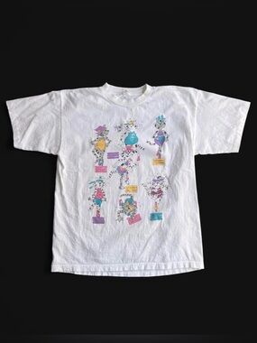 Vintage 90’s Silver Screen made in USA single stitch Aerobics Novelty Tee